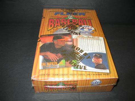 1996 fleer metal baseball hobby box|1996 Fleer Baseball Box for sale .